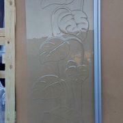 031 - 6mm Optiwhite - Suihkuseinä, Peikonlehti - 752 x 1920 - 300 €