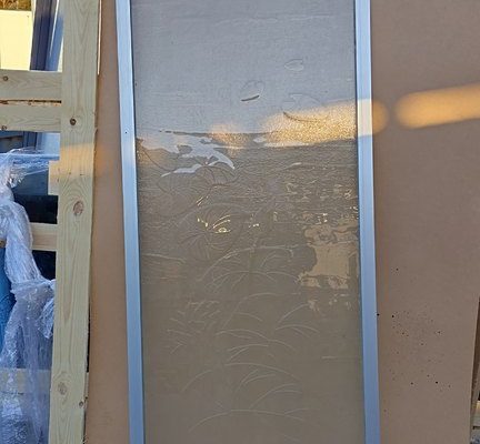 044 - Kehystetty Optiwhite – Tilanjakaja, Lumpeenkukka - 715 x 2070 - 150 €