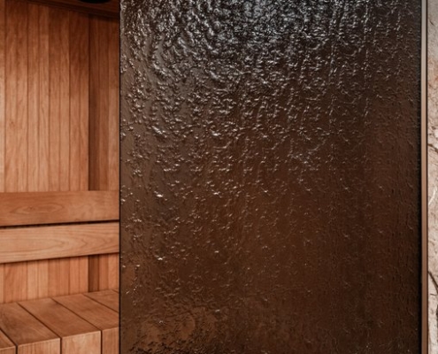 Artesaanilasinen saunan lasitus-pronssi-väre-polar sky suite (3)