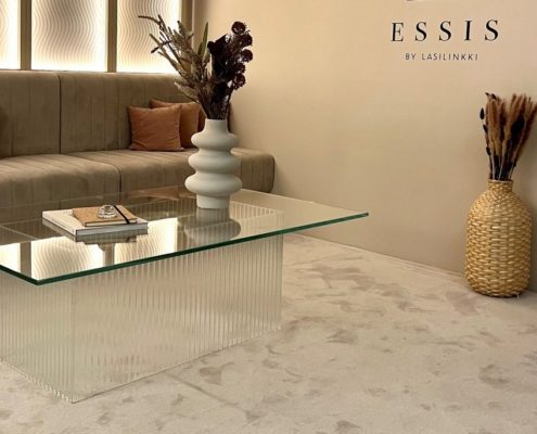 Artesaanilasipöytä - Koko 1200 x 800 x 400 - 395€ (ovh 780€)