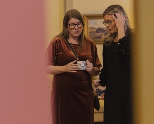 Essi Sundman at the media event in design embassy