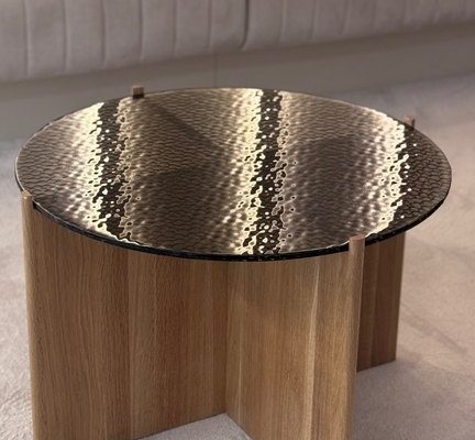 Hetki artisan glass table with oak foot-designed by Marja Nevalainen for Essis Collection 4 (1)