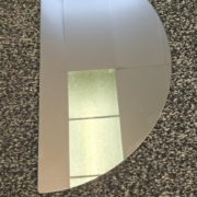 Muotopeili, puoliympyrä - 255 x 500 mm - 20€