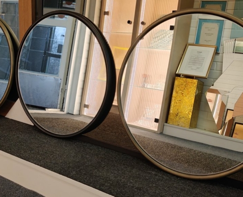 Kehyspeili, musta- ja pronssikehys - 500mm - 45€