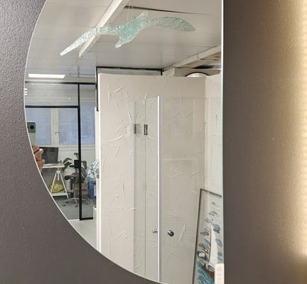 Puolikuu - Kirkas peili - 400 x 800 mm - 50€