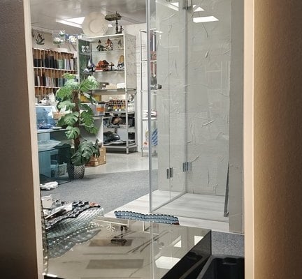 Hiekkapuhallettu Valopeili - 600 x 1000 mm - 200€