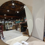 Pyöreä fasettihiottu peili - 1000 mm - 230€ (ovh 450€)