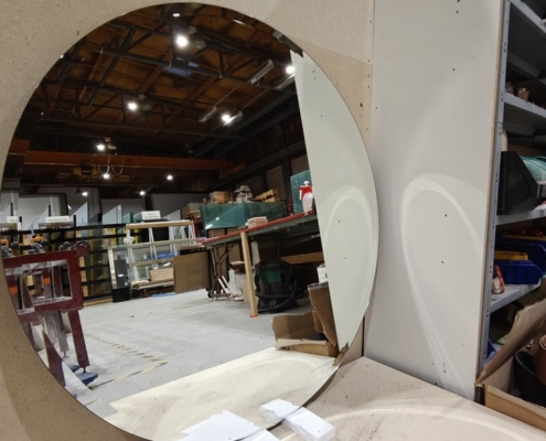 Pyöreä fasettihiottu peili - 1000 mm - 230€ (ovh 450€)