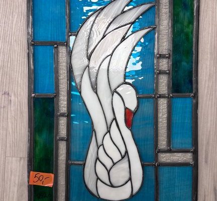 Joutsen Tiffanylasitaulu-50 Eur (1)