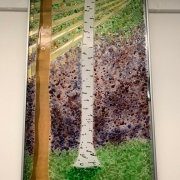 Kevätaurinko lasitaulu 150 € 405x700mm