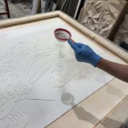Making the mold for unicorn artisan glass piece by Essis master artisan4 (1)