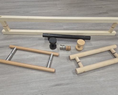 Puiset vetimet lasioviin-pitkä vedin ja nuppi vedin (1)