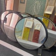 Pyöreät kehyspeilit-halkaisija 500 mm-musta tai messinki kehys-45 Eur-Kpl (1)