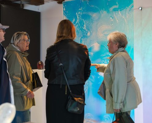 Sini Majuri and The Lady-Dreamweaver exhibition at Venice glass week-visitors