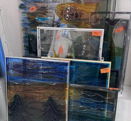 Valikoima erilaisia lasitauluja 100-150 Eur (1)