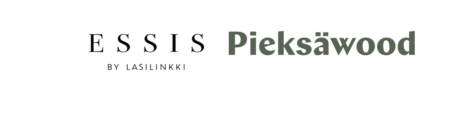 pieksäwood ja essis logot