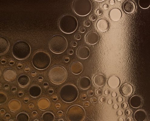 Sphere pattern-bronze-artisan glass