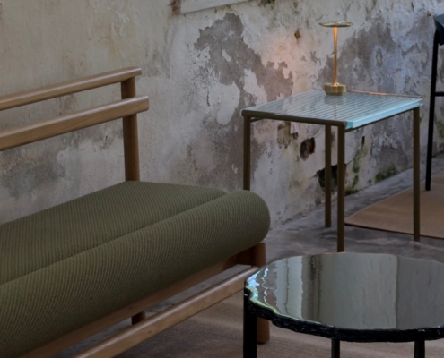 artisan glass tables